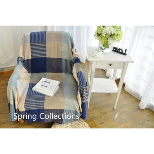 2size Soft Chenille Sofa Blanket Cover decorative slipcover Throws on Sofa/Bed/Plane Travel Plaids stitching blankets Sofa Towel