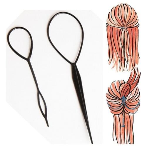2pcs/pack Fashion Girls Magic Styling Accessories Tools Hair Styling Multi Function Hair Tools Care Pattern Plate Pull Pins