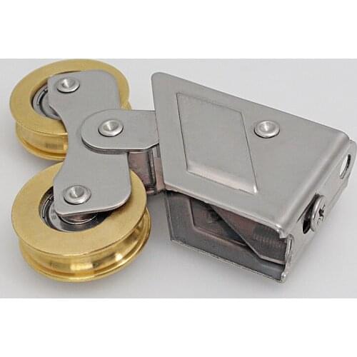 868/2000-Type Sliding Door Plastic Steel Window Pulley Aluminum Alloy Windows Brass Wheel Muted Roller House Hardware