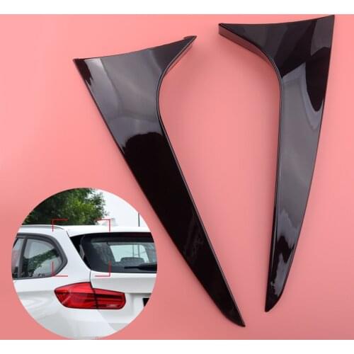 Car Rear Window Side Spoiler Splitter ABS Glossy Black Fit for BMW 3 Series F31 Touring Wagon 2012 2013 2014 2015 2016 2017 2018