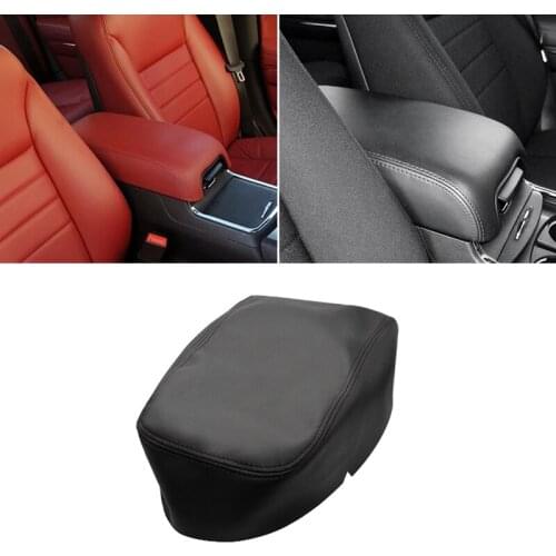 Center Armrest Leather Cover For Dodge Charger 2011 2012 2013 2014 2015 2016 2017 2018 Car Central Armrest Box Skin Cover Trim