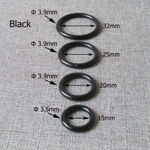 1 pcs black metal O ring circle ring belt buckle for bag dog pet collar harness luggage backpack DIY sewing garment accessory