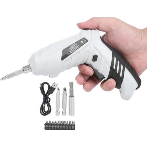 Cordless Electric Screwdriver Drill Kit Lithium Ion Rechargeable Screw LED Home