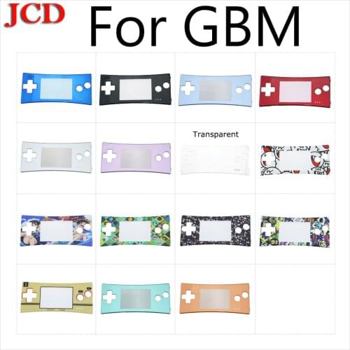 JCD New Blue black red silver For GameBoy Micro Cover Fashion style Front faceplate cover for GBM System Front shell case
