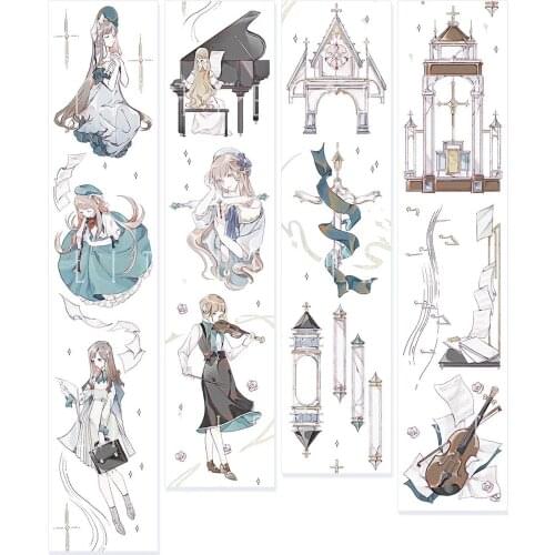 Big Size Pray Girl Washi Tapes Bullet Journal Masking Tape Adhesive Tape DIY Scrapbooking Washi Stickers