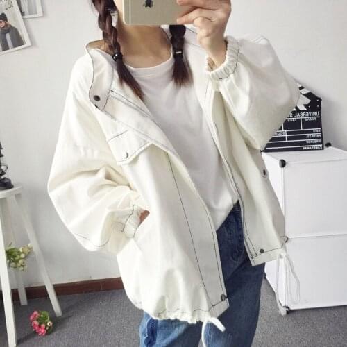 Kpop EXO Black Harajuku baseball jacket female spring loose jackets Seo Yea Ji IU Lee Ji Eun student casual jacket women tops