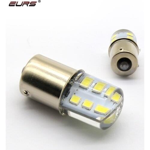 EURS Car Led Brake Light LED auto lamp BA15S 1156 BAU15S 1157 BAY15D 2835 12smd White Car Light yellow blue red Strobe Flash 12V