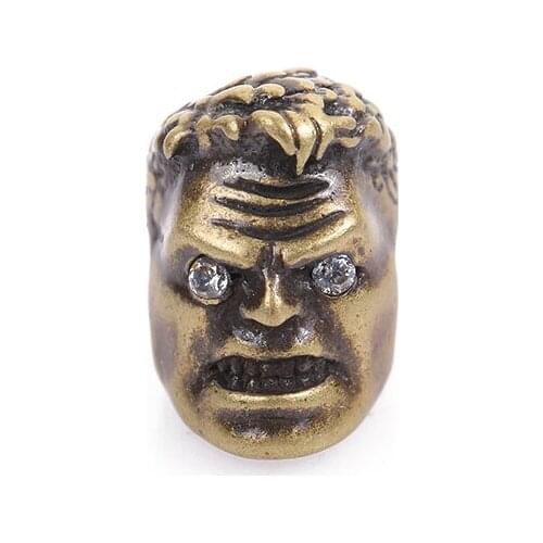 American original western cowboy retro copper personality glaring head diamond fashion men and women bracelet small accessories