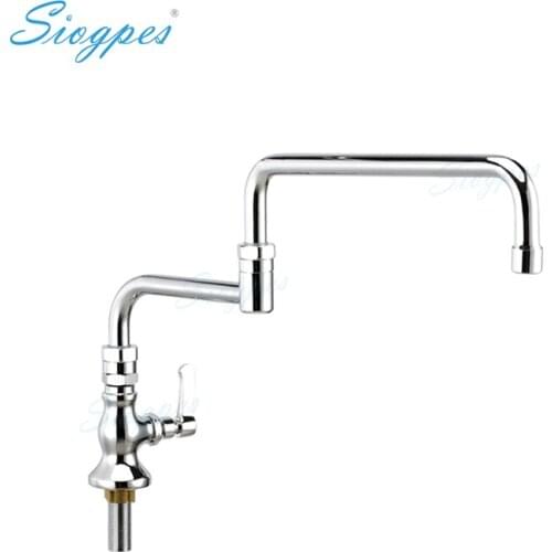 Single Handle Single Hole Deck Mounted Pantry Kitchen Sink Faucet with Swivel Joint Spout