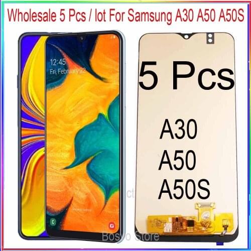 Wholesale 5 piece/lot Incell for Samsung A30 A50 A50S LCD screen display A305 A305F/DS A505 A505F A507 A507F with touch assembly