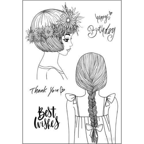 Transparent Clear Stamps Embossing Mould Stamps, DIY Printing Silicone Mould for Card Making and Scrapbooking