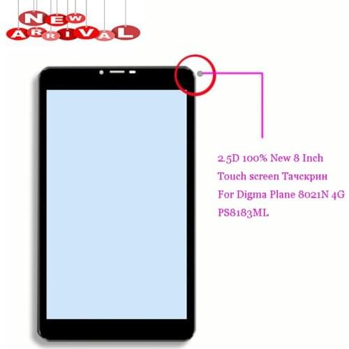 2.5D New For 8" inch DIGMA Plane 8021N 4G PS8183ML Touch Screen Touch Panel Digitizer Glass Sensor Replacement