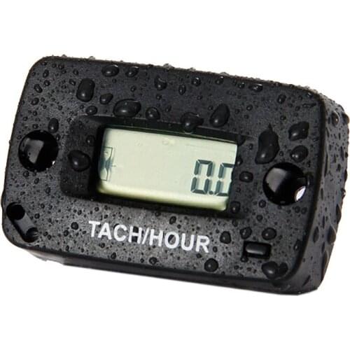 Digital Resettable Tachometer Hour Meter for Marine ATV Motorcycle Snowmobile jet ski pit bike motocross dirt bike chipper boat
