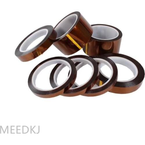 1pcs5 / 8/10/12/15/18/20 / 25MM x 30M brown high temperature resistant Kapton tape polyimide, used in electronic products