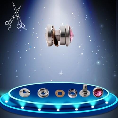 10 sets/lot Full Set Of Hair Scissor Parts Tornillo De Rodamiento Screw Vis Palier Hairdressering Barber Tool Accessories Screws