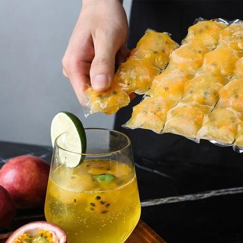 Japan High Quality 10 Pcs Disposable Ice Frozen Lattic Bags Self-Sealing Plastic Ice Cubes Tools Ice Mold Drinking Tools