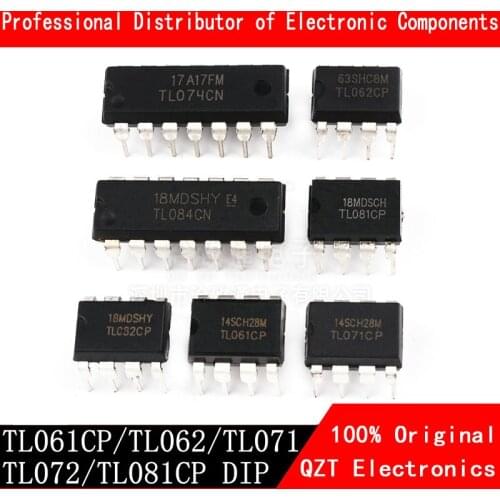 10PCS TL062CP TL064CN TL071CP TL072CP TL074CN TL081CP TL082CP TL084CN DIP TL071 TL072 TL074 TL081 TL082 TL084 TL082 TL061CP