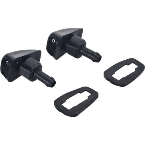 2pcs Plastic Car Window Windshield Wiper Washer Nozzle Water Spray Jet 2 Hole Universal For Honda For Toyota For BMW