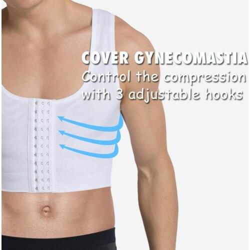 2020 Men Slimming Body Shaper Tummy Shaper Vest Slimming Underwear Corset Waist Waist Cincher Men Bodysuit