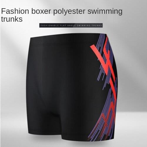 2021 New Fashion Mens Swimming Trunks Boxer Plus Size Hot Spring Swimming Trunks