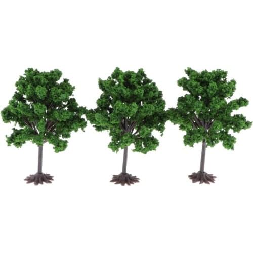 3x Model Tree Train Landscape Artificial Flower Trees for Do-it-yourselfers