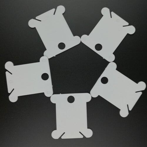 60 Pcs/ Lot Plastic Thread Plate Pieces Sewing Tool Cotton Wire Pad Line Winding Sheet DIY Organizer Set Many Color Choose