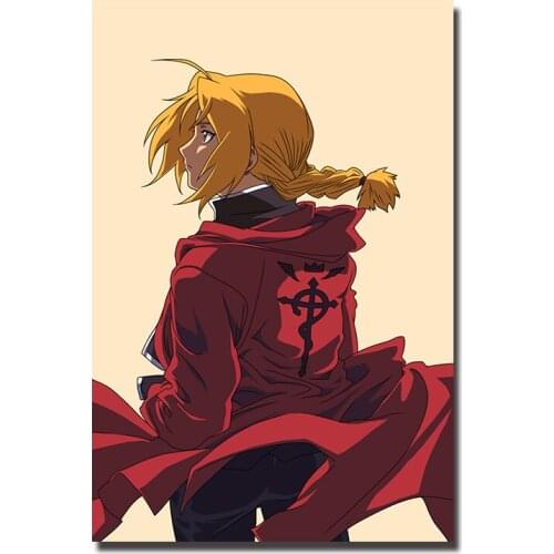 Fullmetal Alchemist Japan Anime Poster Edward Alphonse Winry Roy Von Art Prints Silk Canvas For Wall Pictures Room Decoration-2