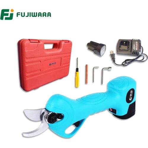FUJIWARA 16.8V/21V Lithium Pruning Shears Hedge Trimmer Maximum Trim Diameter 25-30mm Gardening Pruning Tool