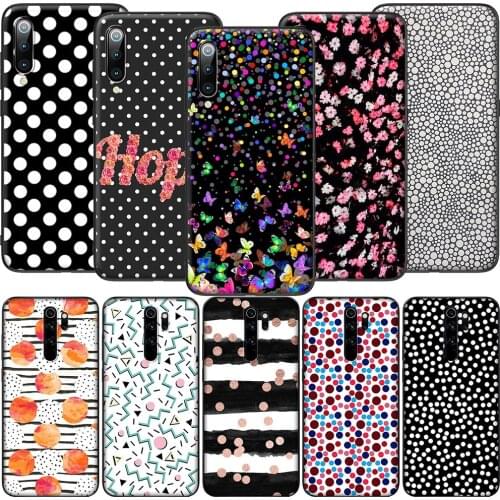 GX179 Polka Dots Soft Silicone Case for Redmi Note 4X 5 5A Prime 6 6A 7 7A 8 8A 8T 9 9A 9C 9S Pro Lite