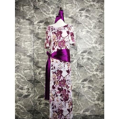 New Belly Dance Performance Clothes ballroom dress Oriental dance Dance Costume Set of 3 pcs long Robe+belt+Headdress dance set