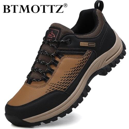 Men Sneakers Outdoors Non-slip Mens Breathable Climbing Hiking Shoes Comfortable Men Casual Shoes Zapatillas Hombre Size 39-46