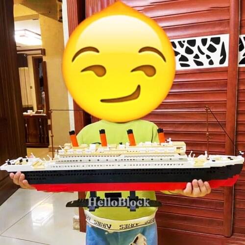 Titanic RMS Cruise Boat ship City Model Building Kits 3D Blocks Moive Series Jack and Rose Figures DIY toys for Children Bricks