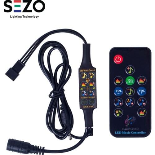 DC5-24V Bluetooth Music WS2812B WS2811 Dream Controller IR/RF with Microphone 13 Keys Remote Led Strip Matrix Panel 512 Pixels