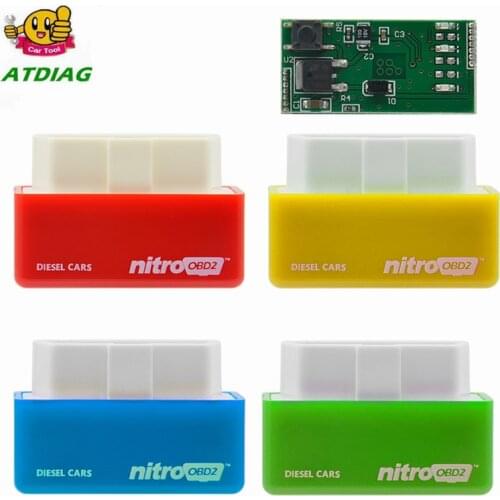 New EcoOBD2 & Nitro OBD2 Gasoline Plug & Drive Performance For Benzine Eco OBD2 ECU Chip Tuning Box 15% Fuel Saving More Power