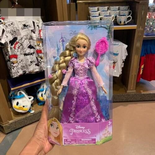 New style Shanghai Disney Le Pei Rapunzel Princess with comb dressing doll set decoration birthday gift AG2641