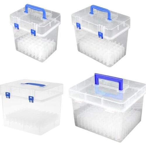 Transparent Marker Pens Storage Box Container Art Craft Tray Office Desk Organizor Home School Students Study Supply