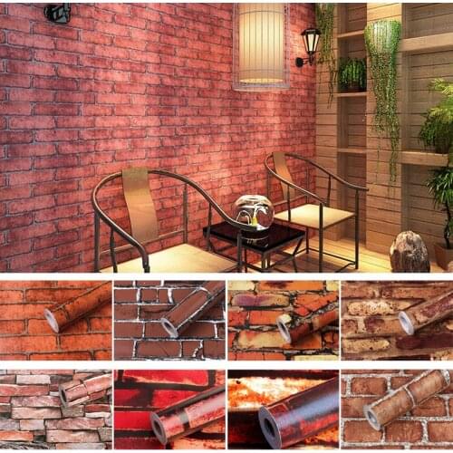 45cm*10M 3D Wall Stickers Self Adhesive Foam Brick Room Decor DIY 3D Wallpaper Wall Decor Living Wall Sticker For Kids Room