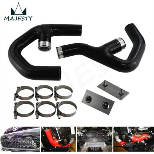 SILICONE INTERCOOLER HOSE+fittings fits for VW GOLF MK5 MKV GTI 2.0 FSi T 06-09 BLACK