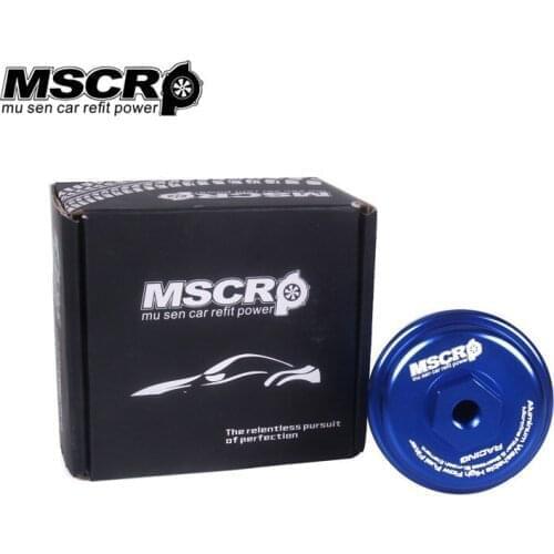 Sport Universal Blue Aluminum High Flow Performance Fuel Filter Washable