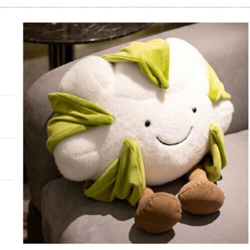 Super Soft Cute Smile Face Cartoon Cotton Flowers Shape Plush Toy Stuffed Creative Cotton Shape Throw Pillow Sofa Decor Cushion