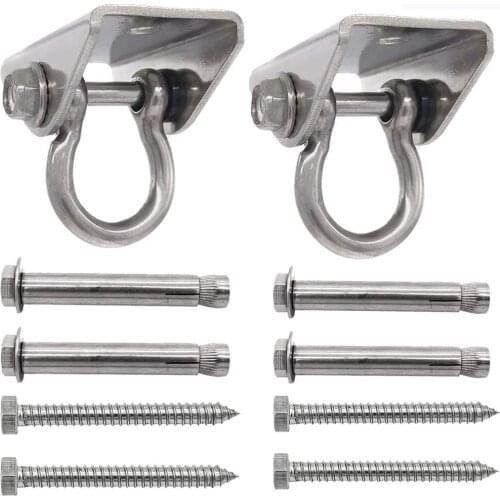 Heavy Duty Swing Hangers Hook - 2000Lbs Capacity 360°Swivel with 4 Screw for Concrete Wooden Hanging Hardware for Hammock