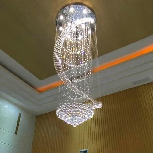 LED Crystal Chandelier Lighting Modern Chandeliers Lights Fixture Home Indoor Lighting Hotel Club Cafes Restaurant Drop Light