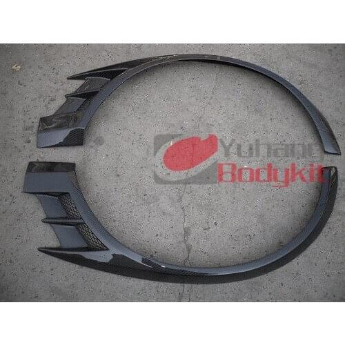 Carbon Fiber Evolution EVO 8 9 VC Style Voltex Cyber Front Over Fender (pair) CF