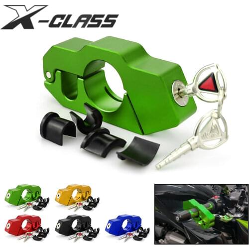 Universal Motorcycle Handle Grip Lock Brake Lever Theft Protection Locks Accessories for Vespa GTS GTV Kawasaki Ninja Ducati BMW