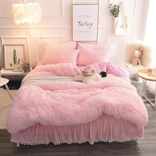 1 pcs Winter Duvet Cover 220x240 Fluffy Lightweight Warm Home Nordic Quilt Cover Crystal Velvet Duvet Covers King Queen Size