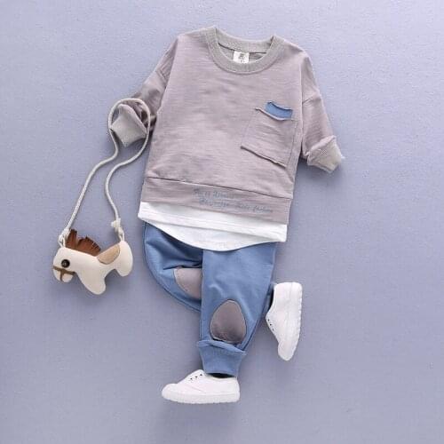 2020 Fashion Children Clothing Sets 2Pcs Long Sleeve T-Shirts+Pants Baby Clothes Sports Tracksuit For Boys Outdoor Baby Clothes
