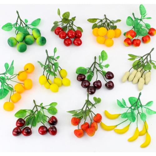3x Simulation Non-toxic Different Fruits Artificial Lifelike Fake Vegetables Model Jewelry Photo Props Decoration