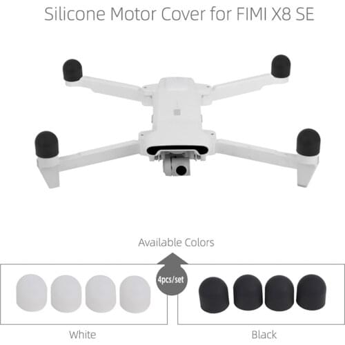 SUNNYLIFE 4PCS Dustproof Shockproof Moist Silicone Motor Protective Covers Caps for Xiaomi Xiao Mi Fimi X8 SE Drone Accessories