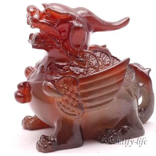 Allochroic Mascot, brave troops, Ornament,mythical wild animal, tea pet, Amazing present, Best Gifts,will change color,S0913B