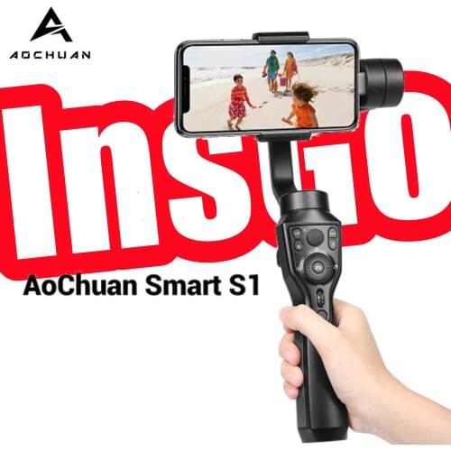 Aochuan Smart S1 3-Axis Handheld Gimbal Stabilizer with Tripod for IPhone Android Samsung Galaxy huawei xiaomi